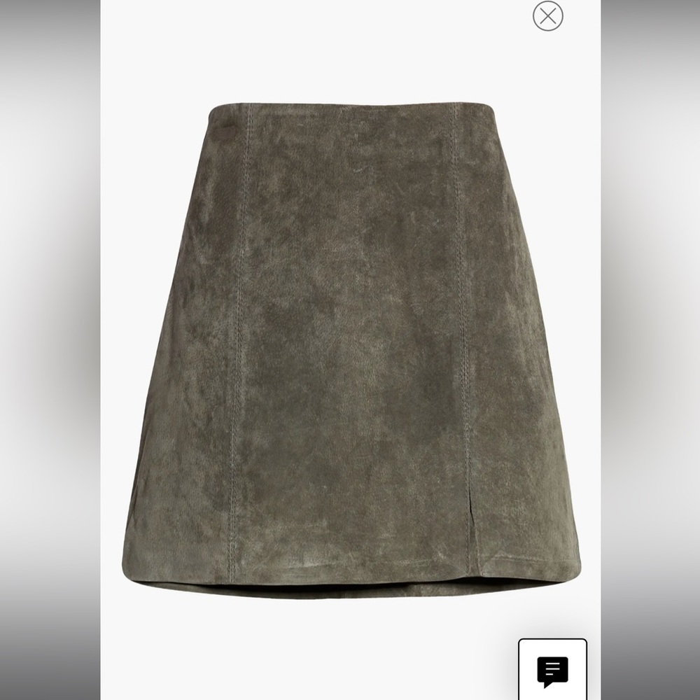 BLANKNYC genuine suede skirt in grey - Picture 4 of 5